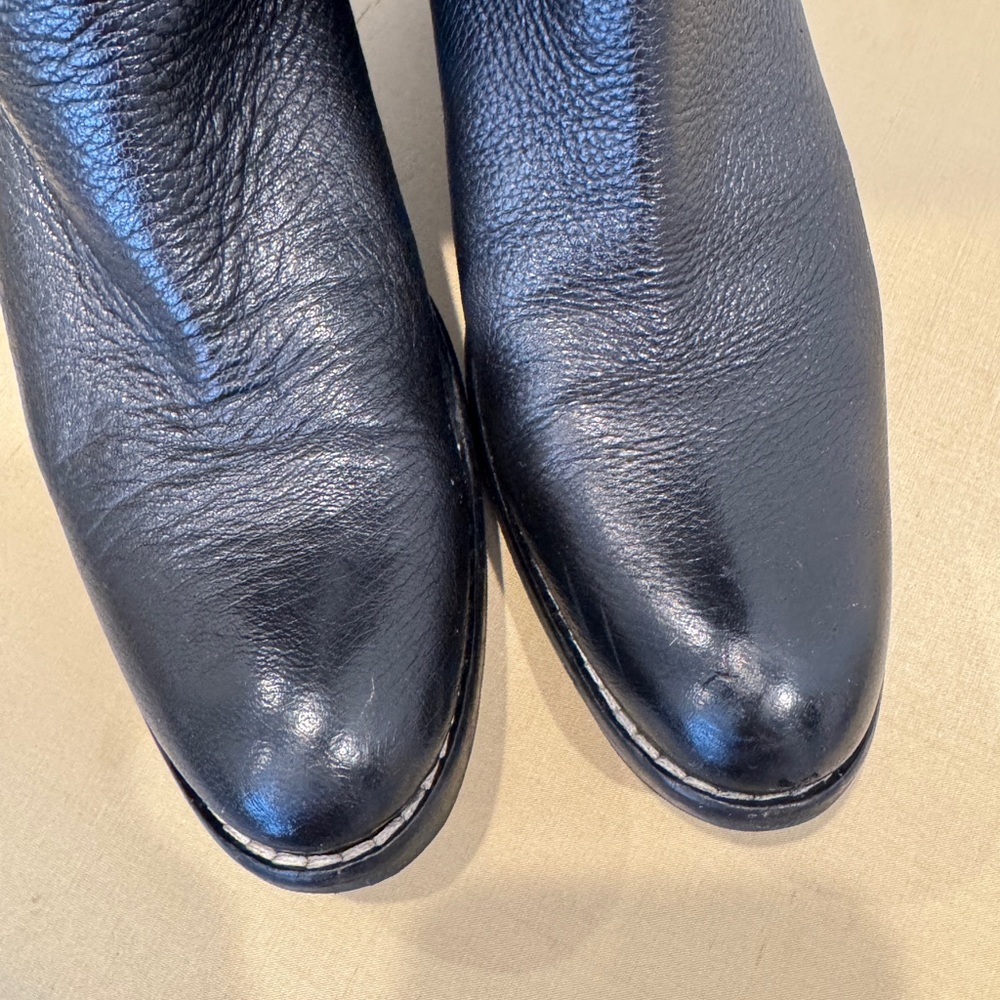 Vintage Miu Miu Black‎ Long Leather Boots. Size 36. - Picture 4 of 11